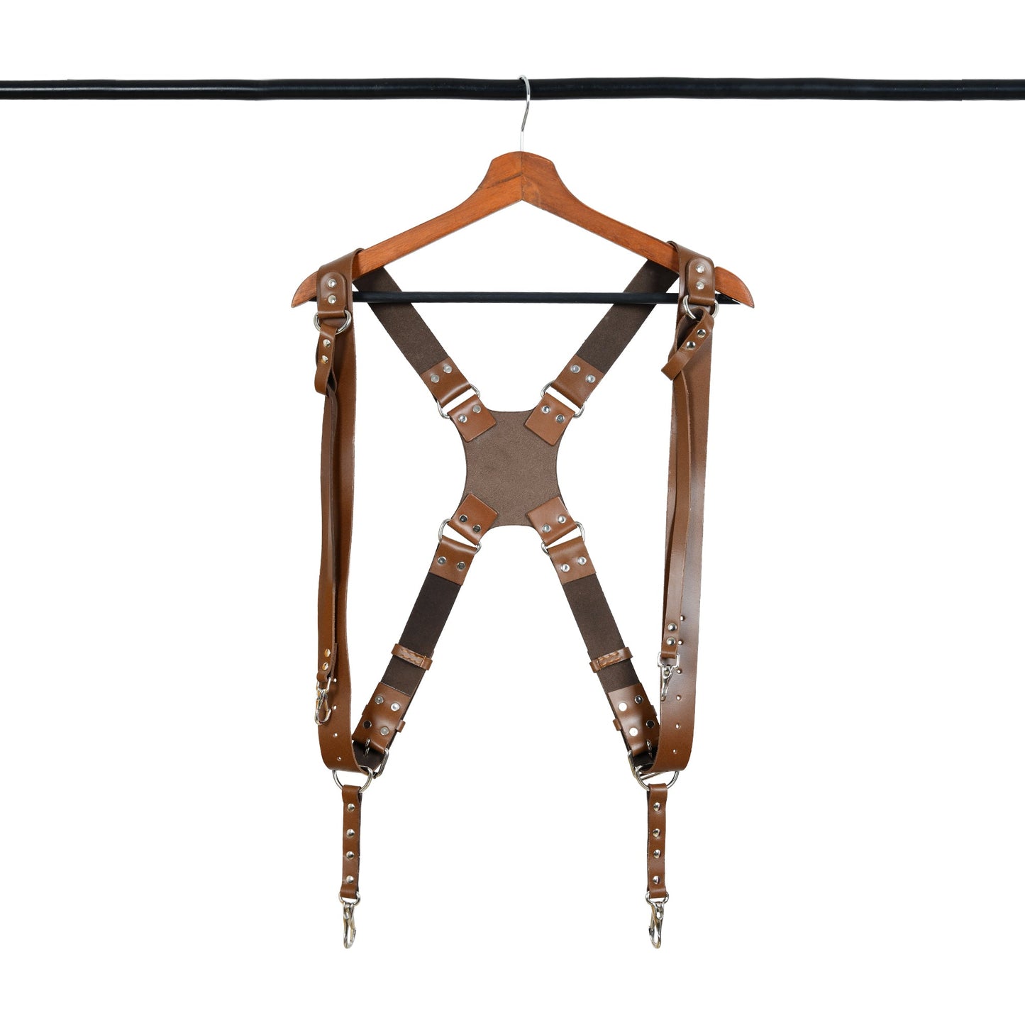 Double Camera Strap Harness- Brown - Tampa Home & Garden Store