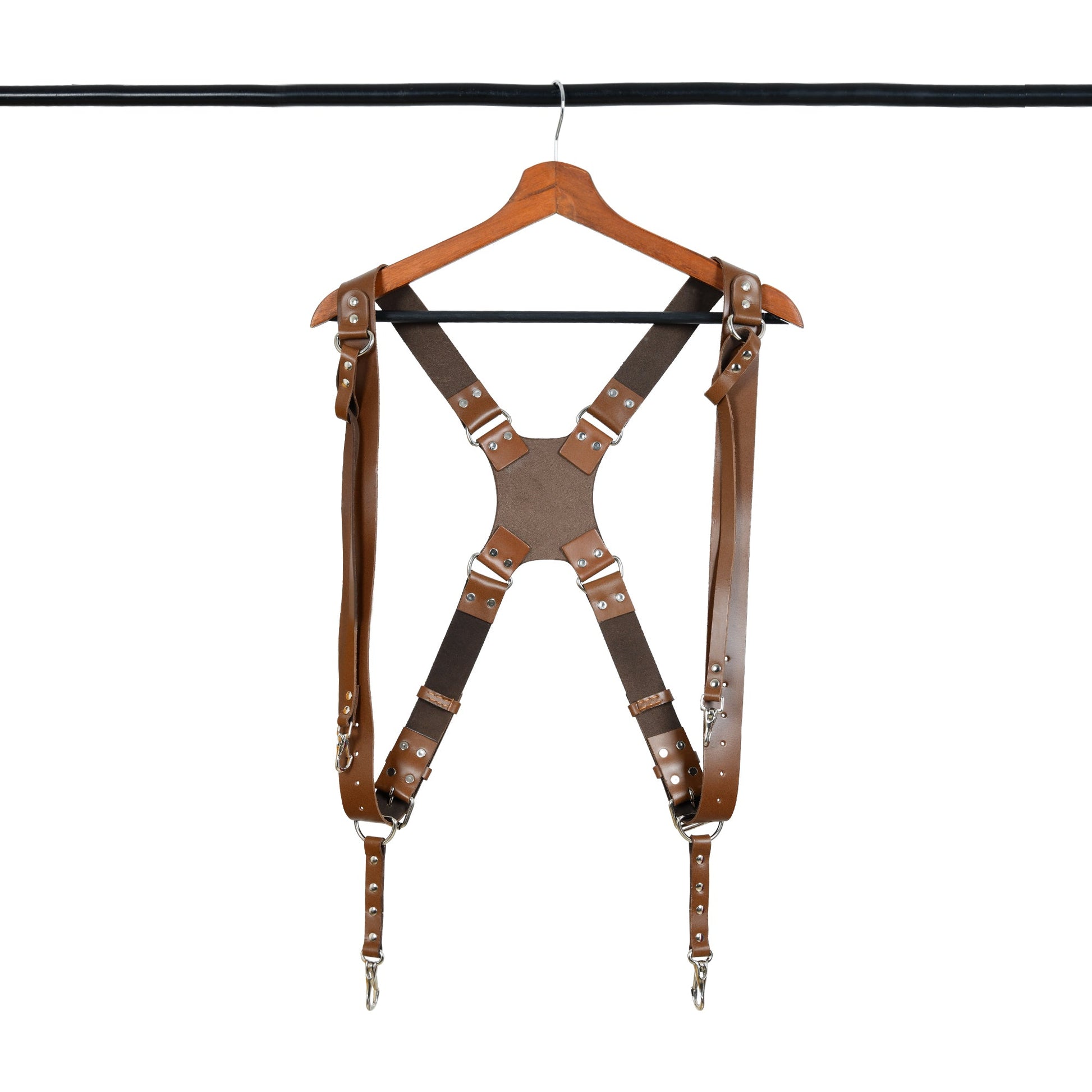 Double Camera Strap Harness- Brown - Tampa Home & Garden Store