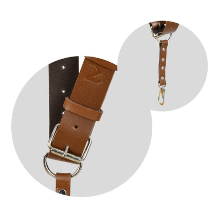 Double Camera Strap Harness- Brown - Tampa Home & Garden Store