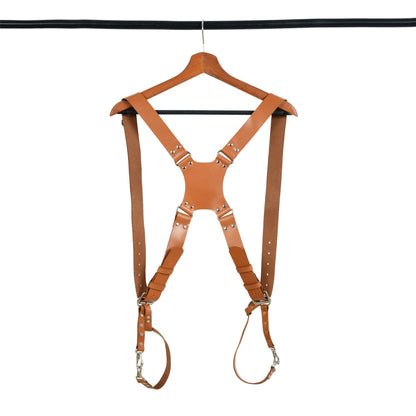 Double Camera Strap Harness- Tan Brown - Tampa Home & Garden Store