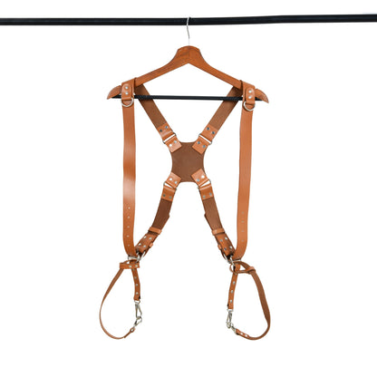 Double Camera Strap Harness- Tan Brown - Tampa Home & Garden Store