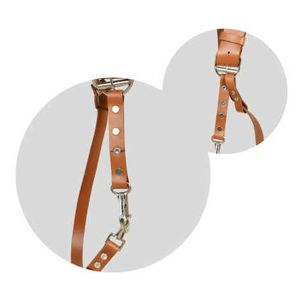 Double Camera Strap Harness- Tan Brown - Tampa Home & Garden Store