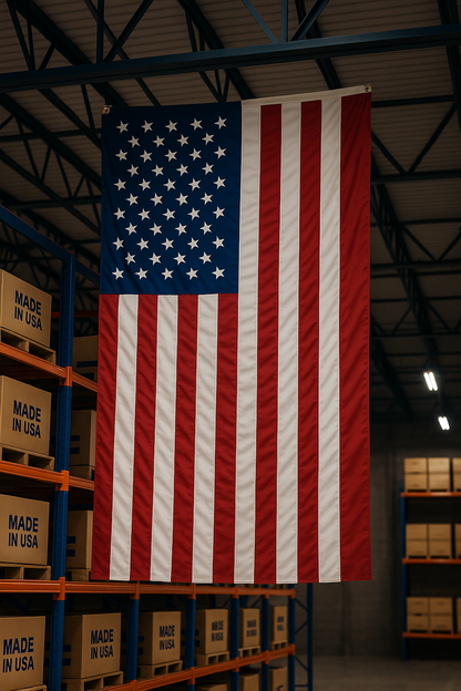 Double Sided American Flag for Vertical Viewing *Made in USA* - Tampa Home & Garden Store