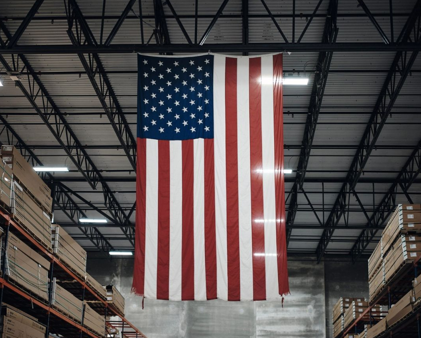 Double Sided American Flag for Vertical Viewing *Made in USA* - Tampa Home & Garden Store