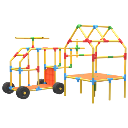 TubeLox Deluxe Set 2x colorful modular tubing frame with connectors on Tampa Home & Garden Store