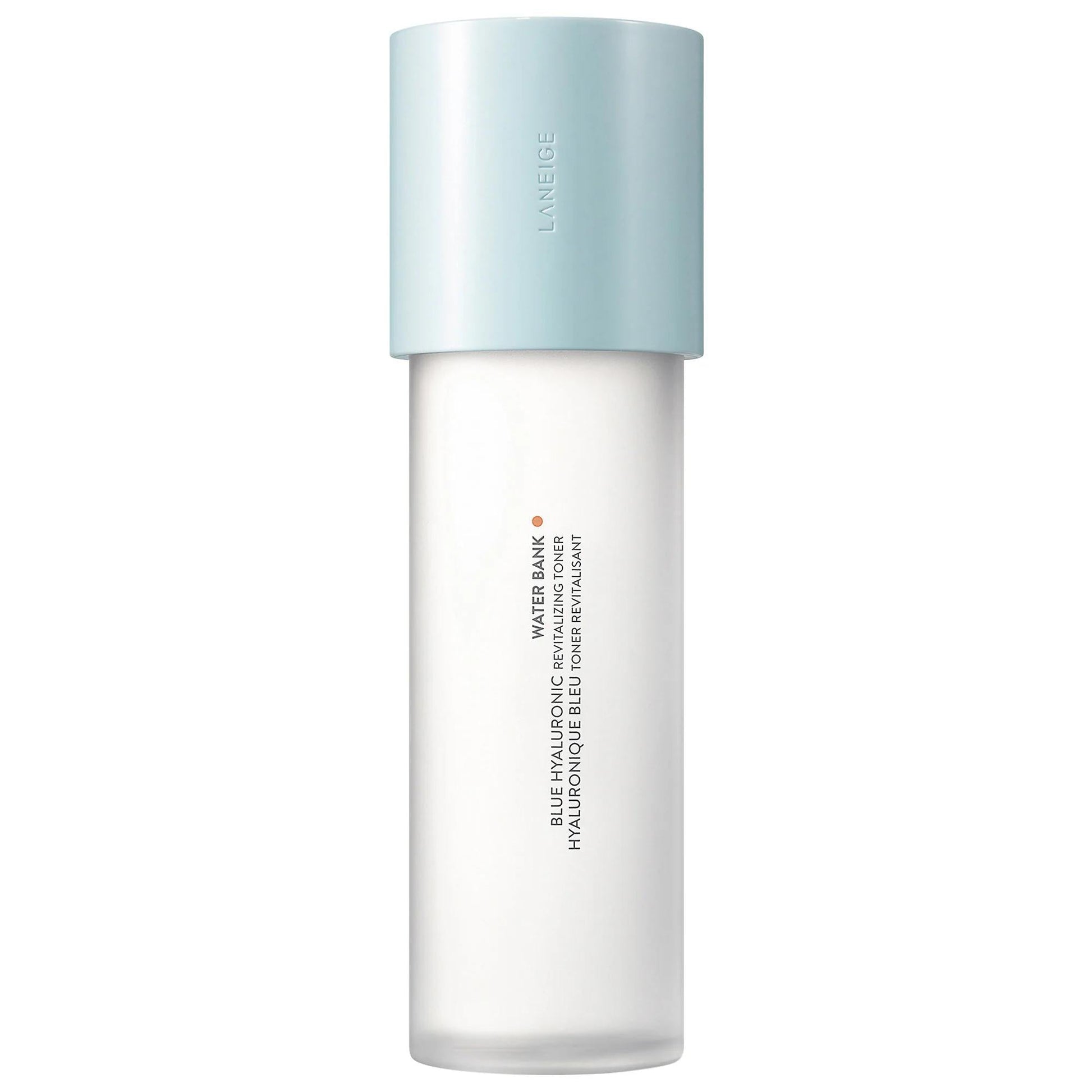 Water Bank Blue Hyaluronic Revitalizing Toner bottle with light blue cap Laneige on Tampa Home & Garden Store
