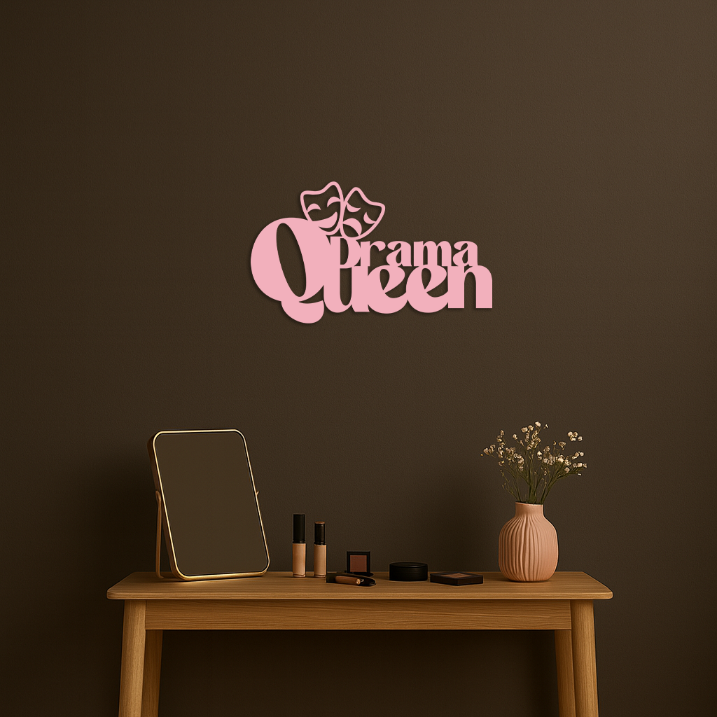 Drama Queen Metal Wall Art – Theatrical Comedy & Tragedy Mask Design - KAFGP093 - Tampa Home & Garden Store