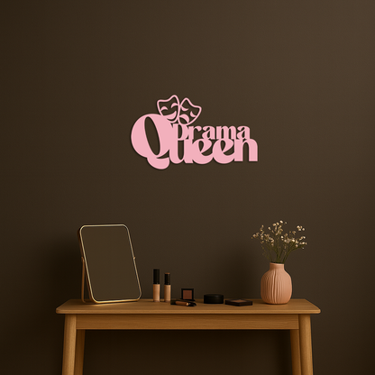 Drama Queen Metal Wall Art – Theatrical Comedy & Tragedy Mask Design - KAFGP093 - Tampa Home & Garden Store
