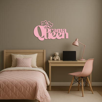 Drama Queen Metal Wall Art – Theatrical Comedy & Tragedy Mask Design - KAFGP093 - Tampa Home & Garden Store