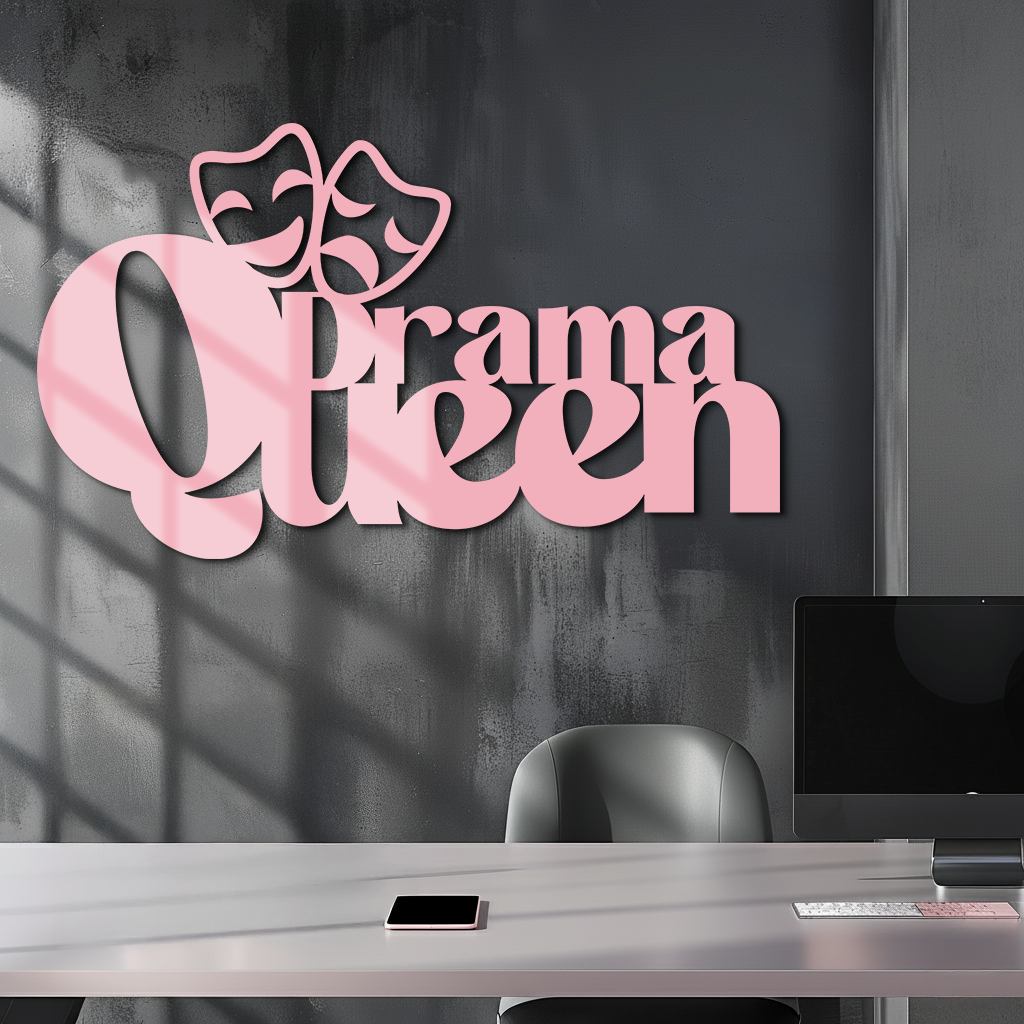 Drama Queen Metal Wall Art – Theatrical Comedy & Tragedy Mask Design - KAFGP093 - Tampa Home & Garden Store