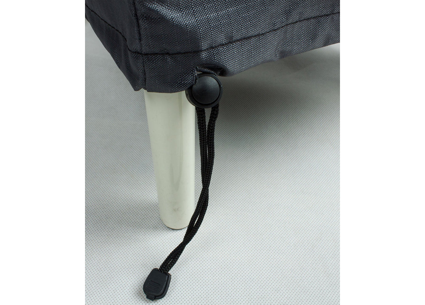 Shield Mercury Cover for 587 oval/rectangle table & chairs, dark gray fabric with drawstring on Tampa Home & Garden Store