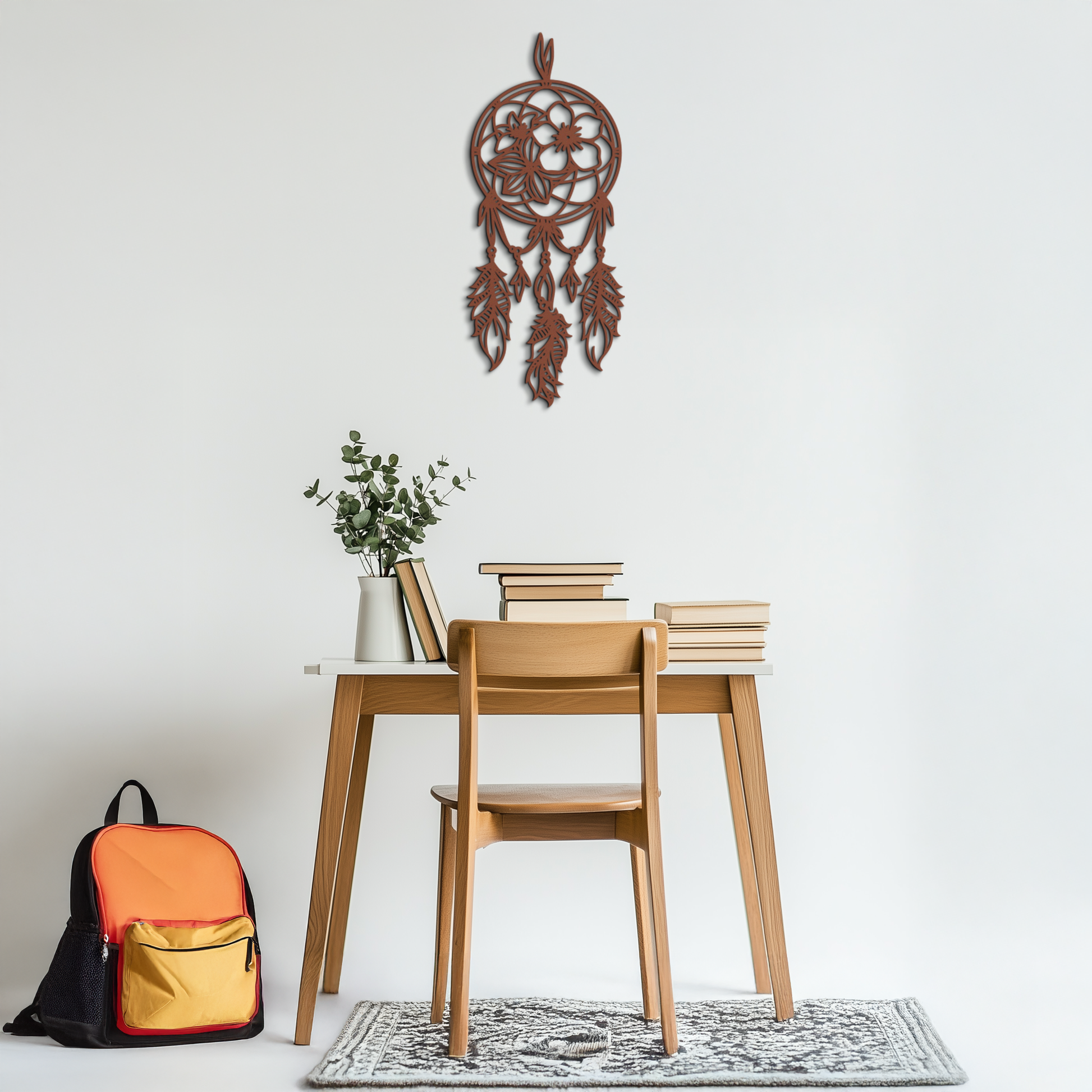 Dreamcatcher Metal Wall Art - Boho-Inspired Steel Wall Decor - KAF113 - Tampa Home & Garden Store
