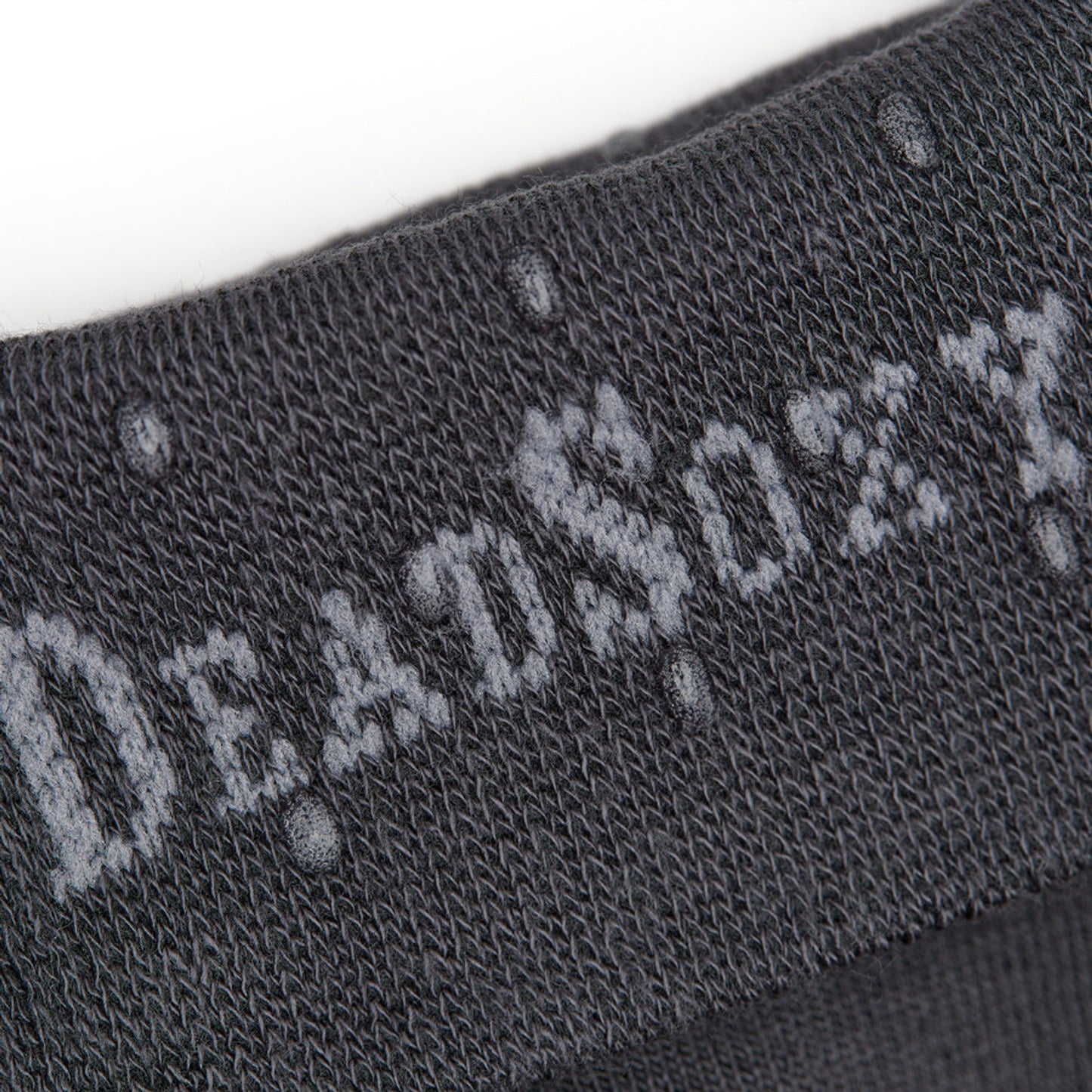 Asher 6-Pack Charcoal Dress Socks, boardroom socks with close-up charcoal knit texture on Tampa Home & Garden Store