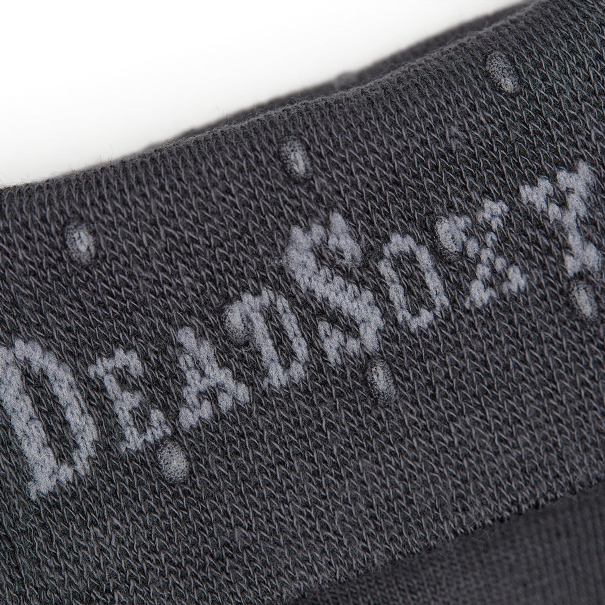 Asher 6-Pack Charcoal Dress Socks, boardroom socks with close-up charcoal knit texture on Tampa Home & Garden Store