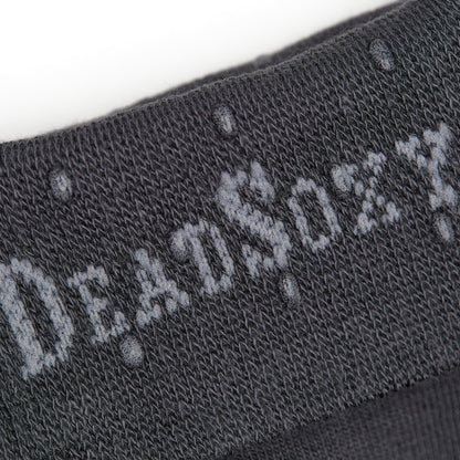Asher 6-Pack Charcoal Dress Socks, boardroom socks with close-up charcoal knit texture on Tampa Home & Garden Store