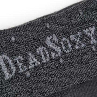 DeadSoxy Asher Charcoal Dress Socks close-up knit with speckled pattern boardroom socks on Tampa Home & Garden Store