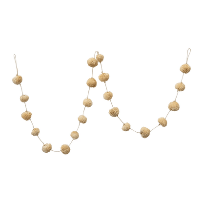 Dried Natural Spinny Flower Garland - Tampa Home & Garden Store