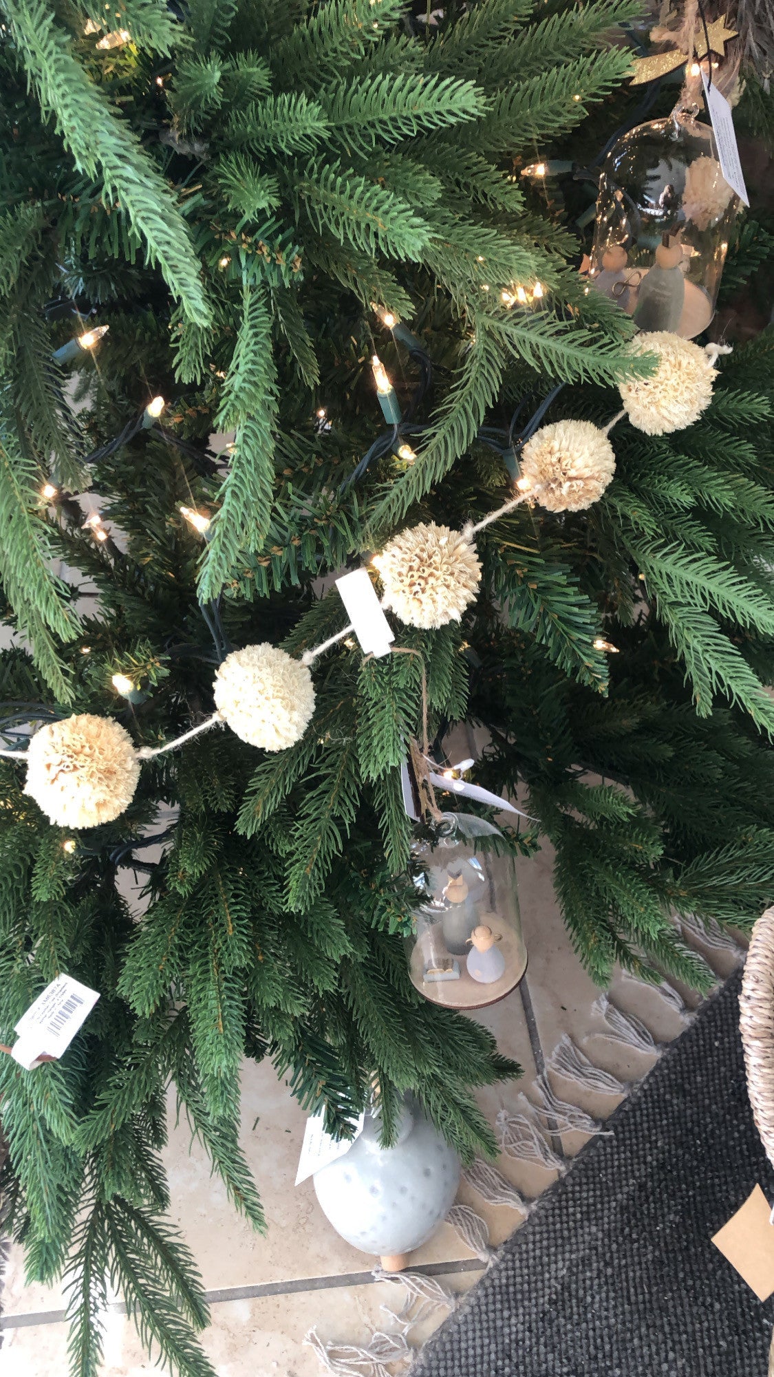 Dried Natural Spinny Flower Garland - Tampa Home & Garden Store
