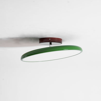 Orbitra flush-mount ceiling light with swivel arm in green and brown canopy by Moktan Sabai on Tampa Home & Garden Store