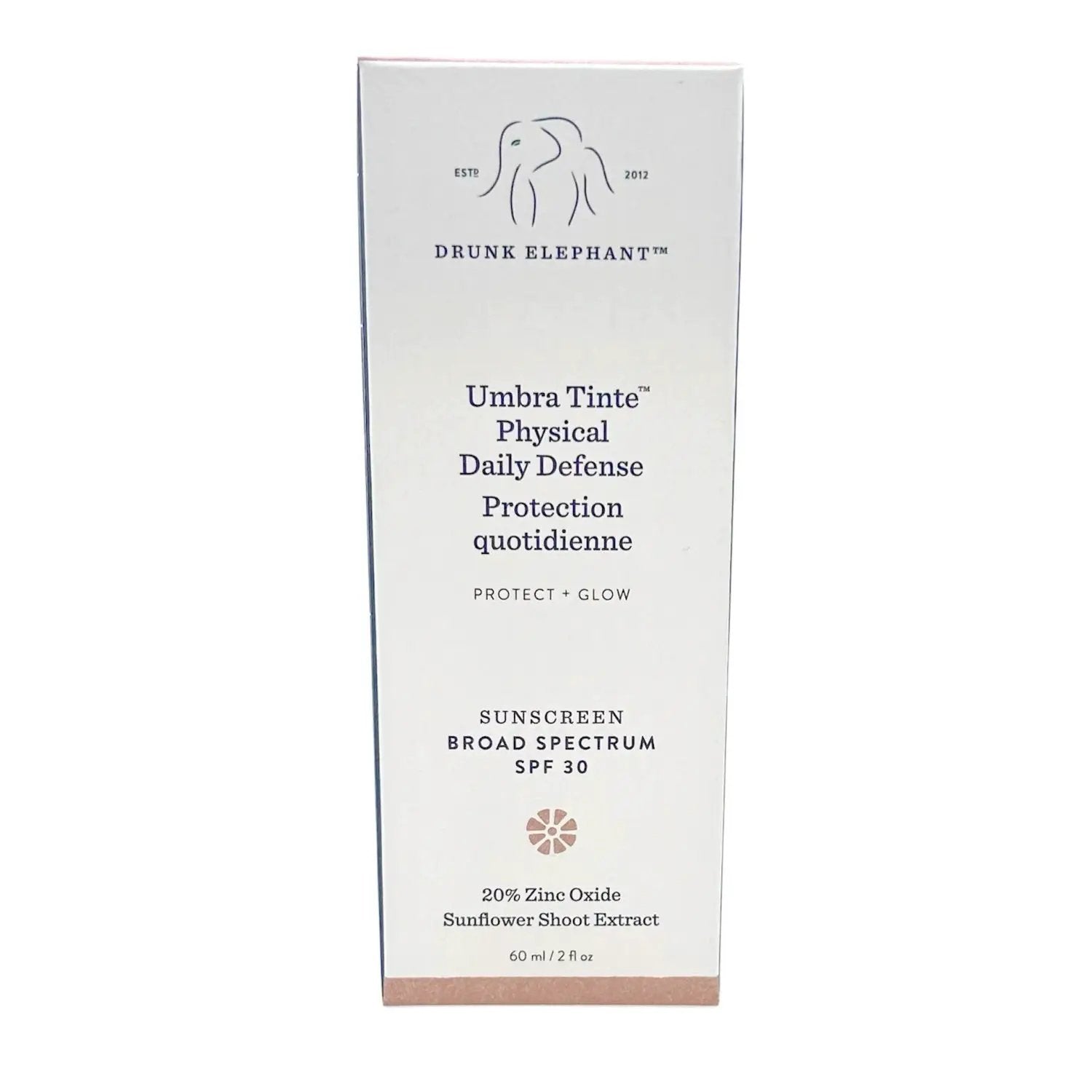 Drunk Elephant Umbra Tinte Physical Daily Defense SPF 30 White Sunscreen Box on Tampa Home & Garden Store