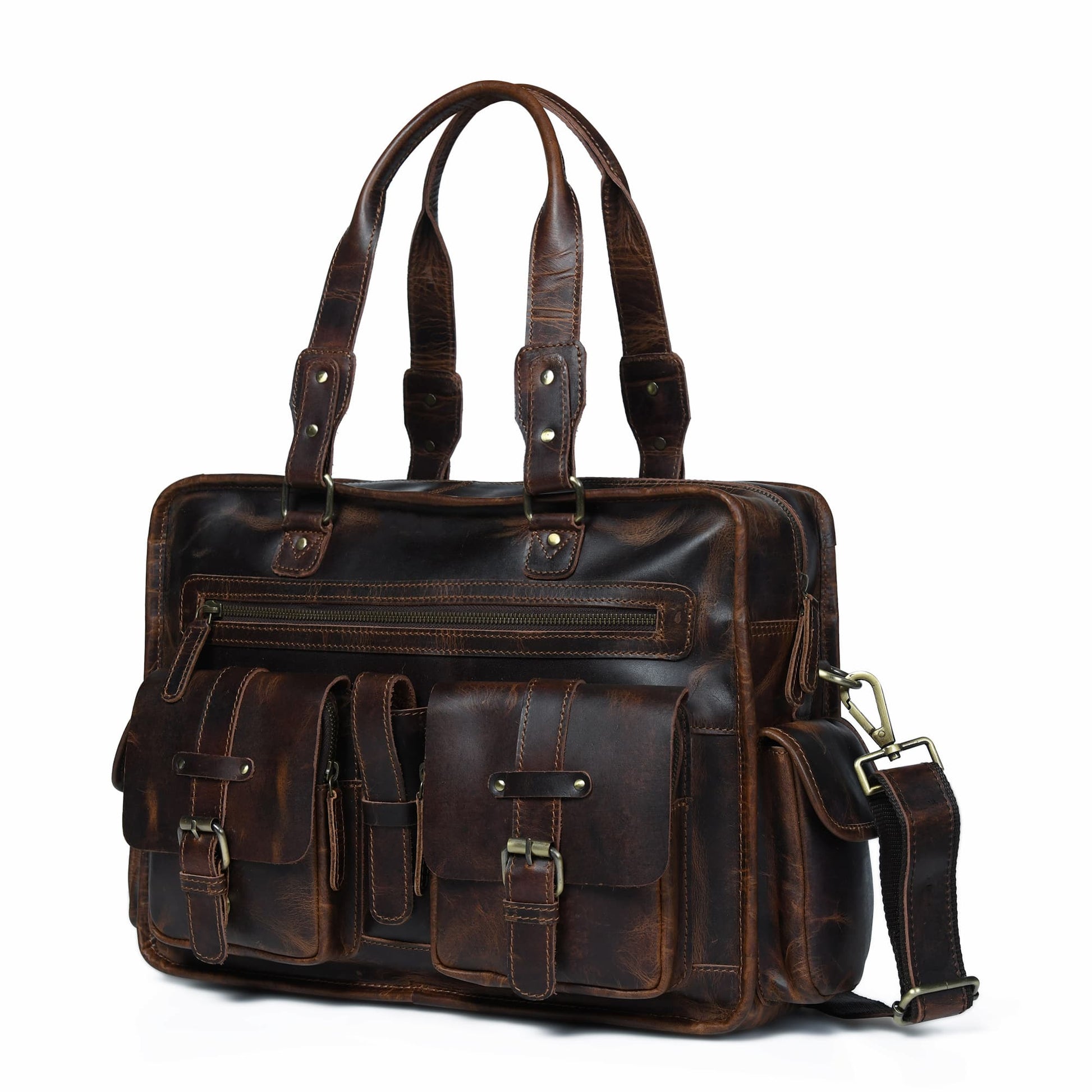 Dryden Buffalo Briefcase - Tampa Home & Garden Store