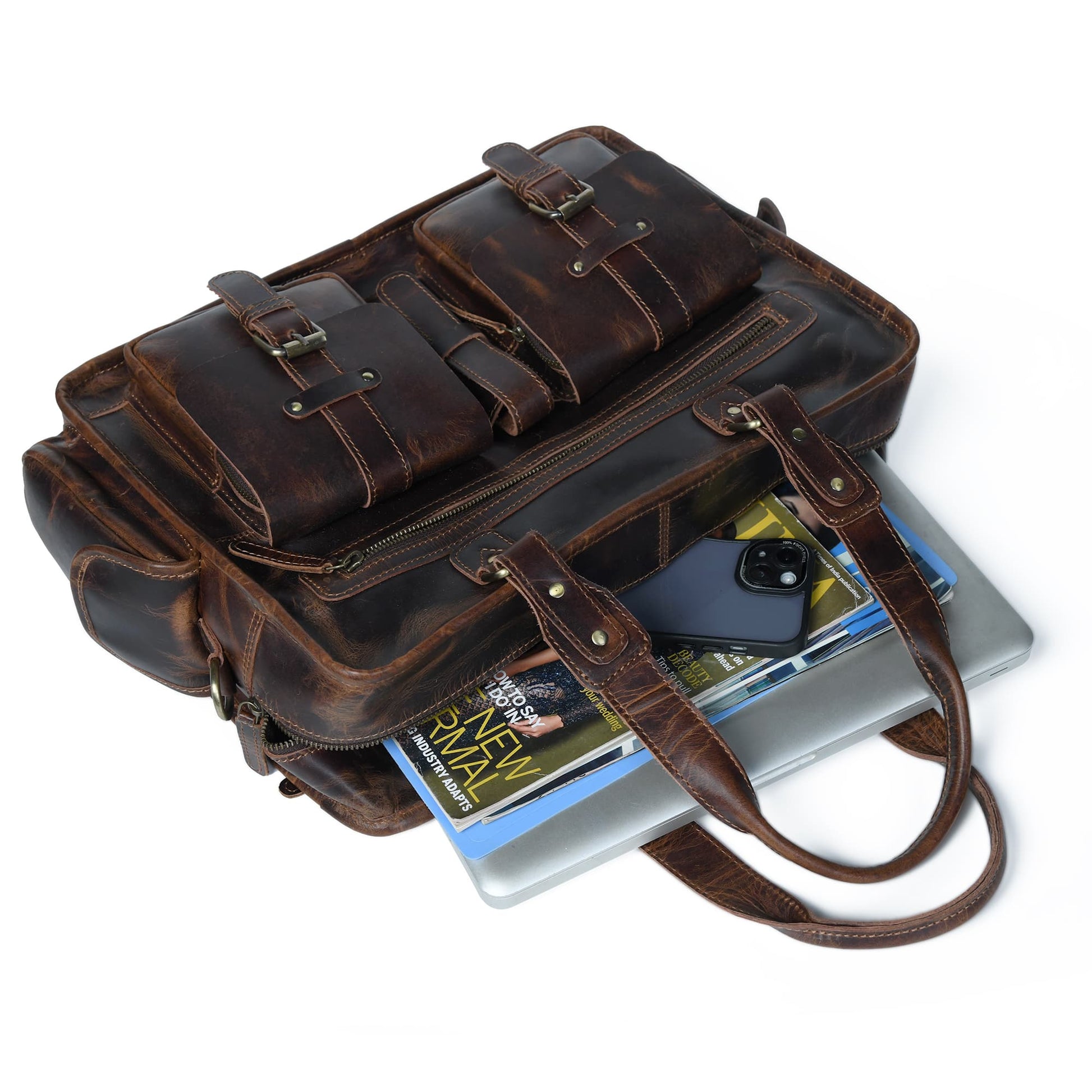 Dryden Buffalo Briefcase - Tampa Home & Garden Store