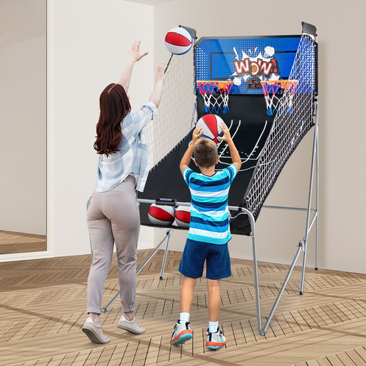 Dual Shot Basketball Arcade Game with 8 Game Modes and 4 Balls - Tampa Home & Garden Store