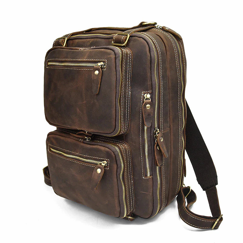 Dublin Leather Backpack Briefcase 2-in-1 - Tampa Home & Garden Store