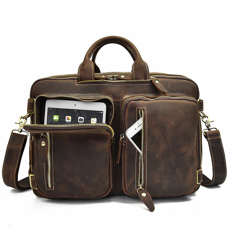 Dublin Leather Backpack Briefcase 2-in-1 - Tampa Home & Garden Store