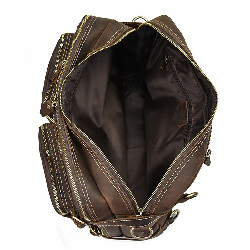Dublin Leather Backpack Briefcase 2-in-1 - Tampa Home & Garden Store