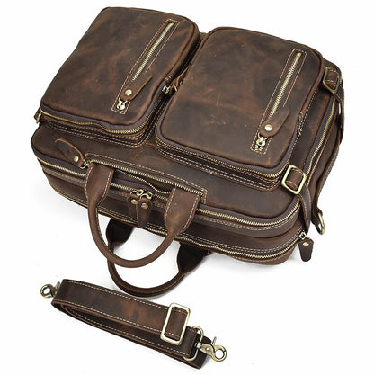 Dublin Leather Backpack Briefcase 2-in-1 - Tampa Home & Garden Store
