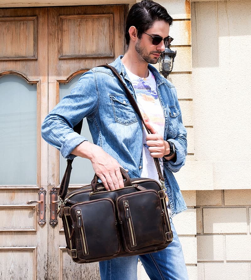 Dublin Leather Backpack Briefcase 2-in-1 - Tampa Home & Garden Store