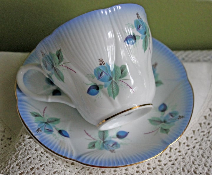 Duchess Fine Bone China Tea Cup and Saucer, Autumn Motif, Made in England - Tampa Home & Garden Store