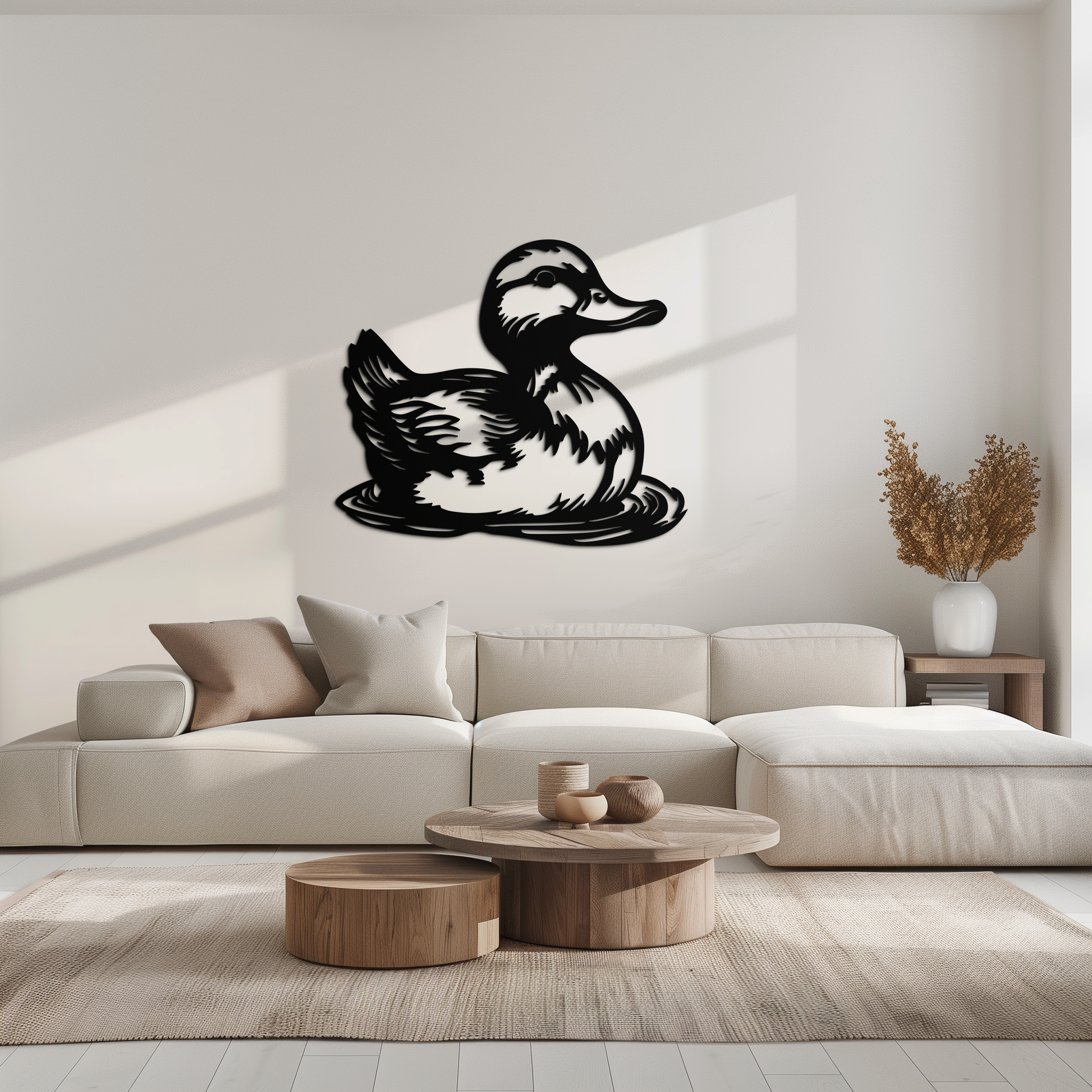 Duckling Metal Wall Art – Adorable Animal Silhouette for Farmhouse or Kids' Room Decor- KAF688 - Tampa Home & Garden Store