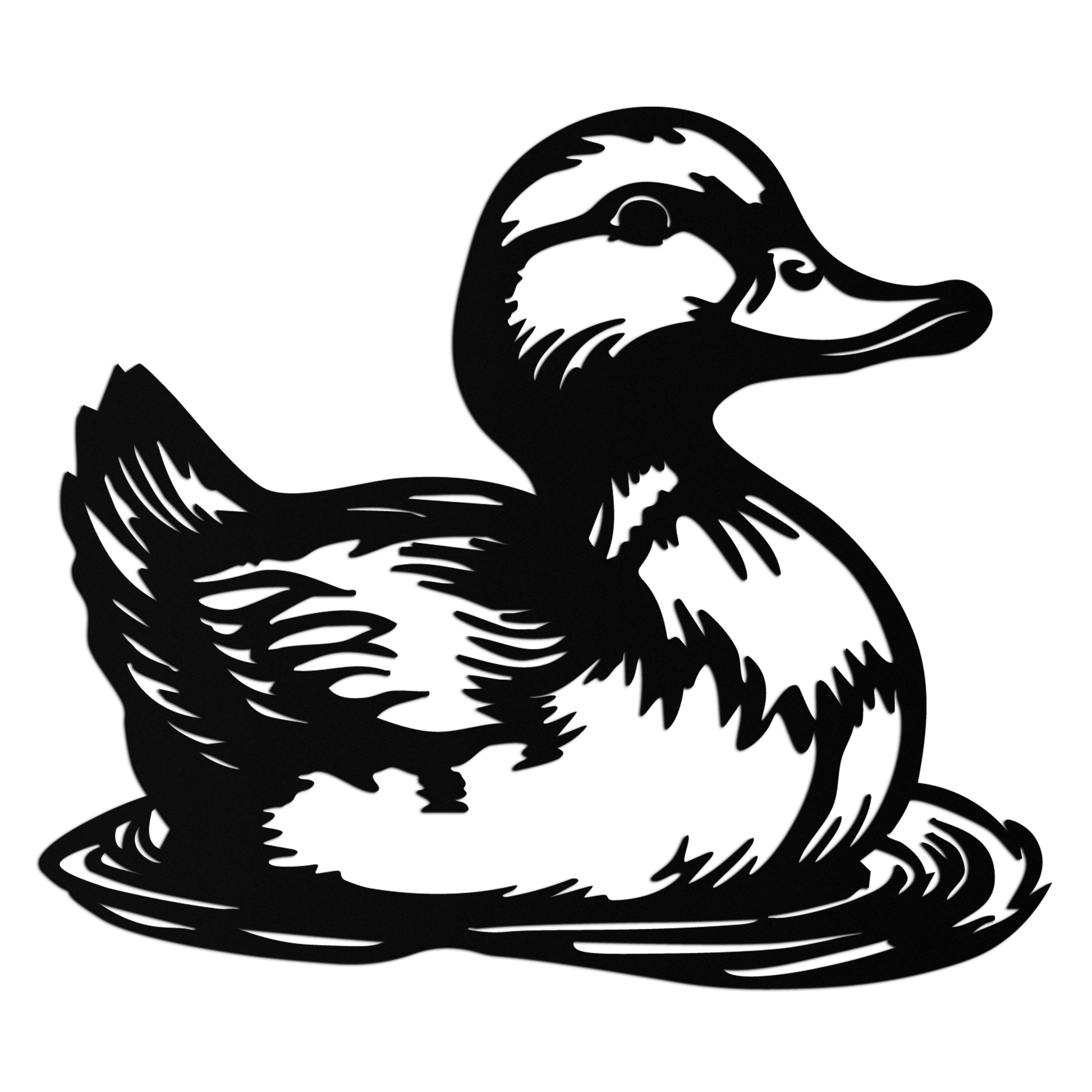 Duckling Metal Wall Art – Adorable Animal Silhouette for Farmhouse or Kids' Room Decor- KAF688 - Tampa Home & Garden Store