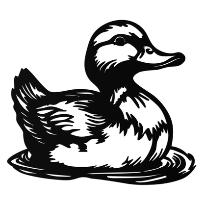 Duckling Metal Wall Art – Adorable Animal Silhouette for Farmhouse or Kids' Room Decor- KAF688 - Tampa Home & Garden Store