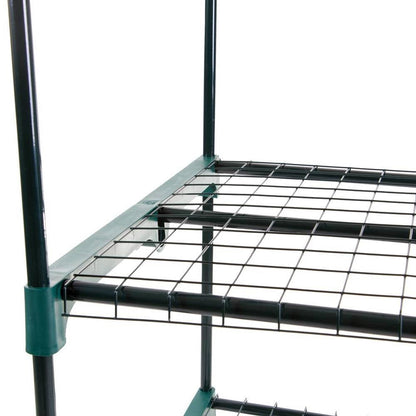Durable 4-Tier Plant Stand Greenhouse with Zippered PVC Cover - Tampa Home & Garden Store