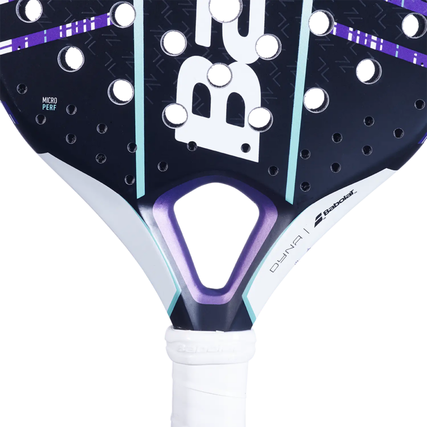 Babolat Dyna Spirit Padel Racket purple frame and perforated face by Racket Central on Tampa Home & Garden Store