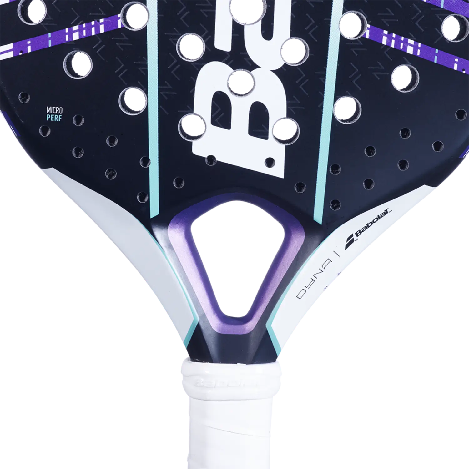 Babolat Dyna Spirit Padel Racket purple frame and perforated face by Racket Central on Tampa Home & Garden Store