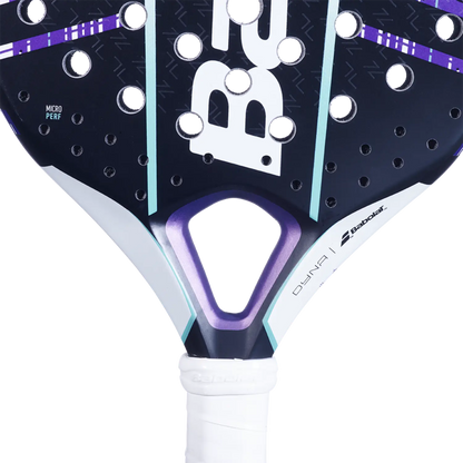 Babolat Dyna Spirit Padel Racket purple frame and perforated face by Racket Central on Tampa Home & Garden Store