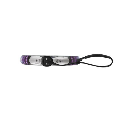 Babolat Dyna Spirit Padel Racket purple black white with strap on Tampa Home & Garden Store