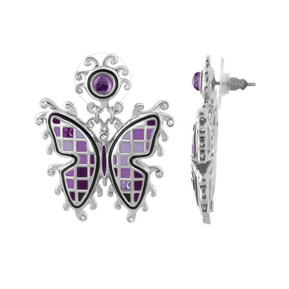 Sundial Hand Poured Enamel Drop Earrings