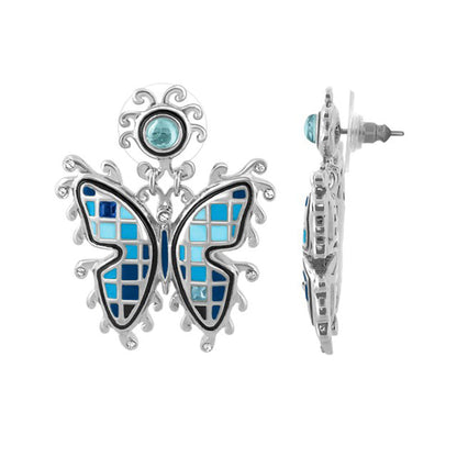 Sundial Hand Poured Enamel Drop Earrings