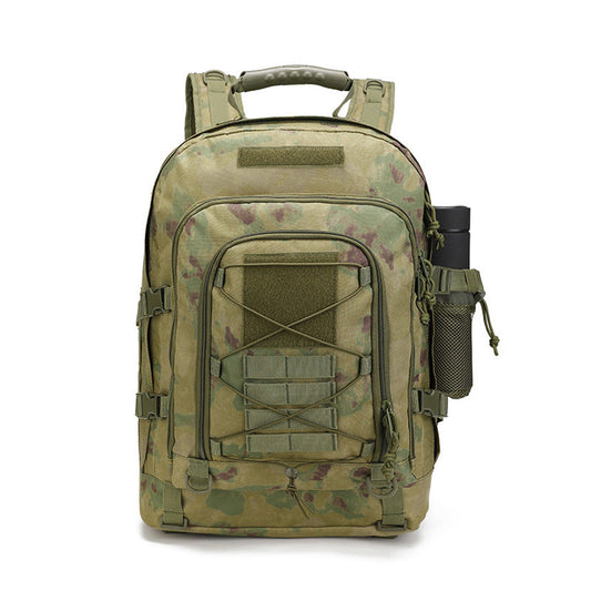 Mochila táctica para hombre de 65L: gran capacidad, ideal para senderismo, camping y viajes. Una mochila de estilo militar.