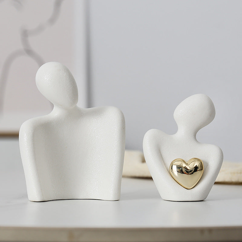 Creative couple figure decoration Newlywed home decoration Lover sculpture decoration figure desktop living room bookshelf decor - Tampa Home & Garden Store