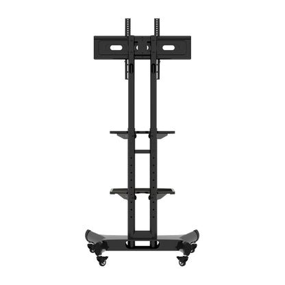 FANCO Universal Rotating TV Stand, suitable for 32-80 inch TVs, adjustable tilt height, maximum VESA 600x400mm (black)