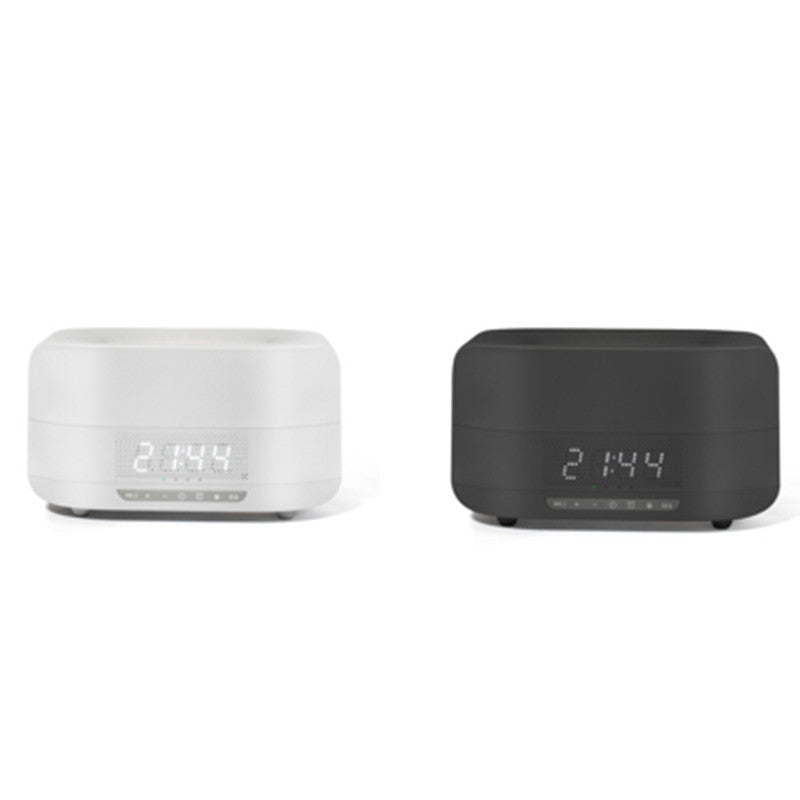 Multifunctional Atmosphere light sleep wireless Bluetooth speaker flame humidifier aromatherapy machine digital display clock - Tampa Home & Garden Store