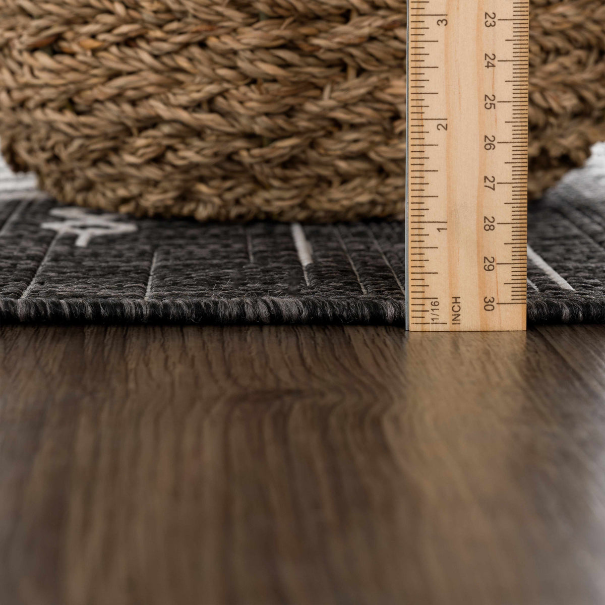 Frankville Black&White All Over Performance Outdoor Rug by Boutique Rugs, black white outdoor rug on Tampa Home & Garden Store