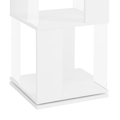 6-layer rotating acrylic board simple bookshelf, multi-functional creative bookshelf for students in the living room - Tampa Home & Garden Store