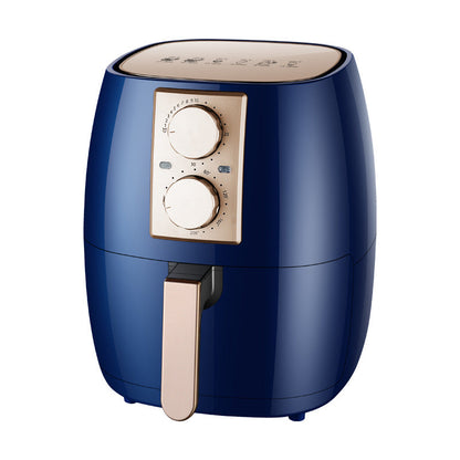 Blue air fryer 6L with rose-gold control panel and handle, multi-function countertop appliance on Tampa Home & Garden Store